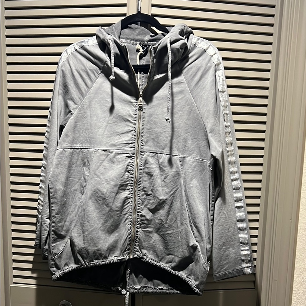 Gray Hooded Jacket